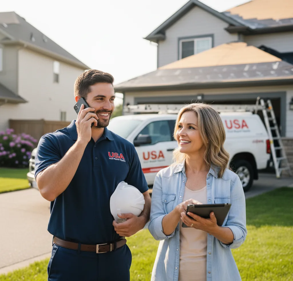 USA Roof Repair Experts customer support in Teague